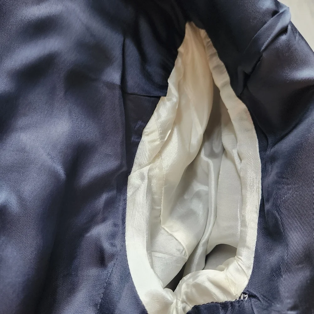 Ferrani Firenze Single-Breasted Mens 42 Blue Virgin Wool Sport Coat Blazer Italy
